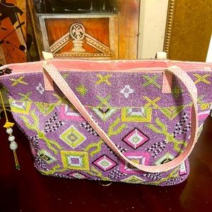 Vgt Fendi Beaded Trimmed Bag